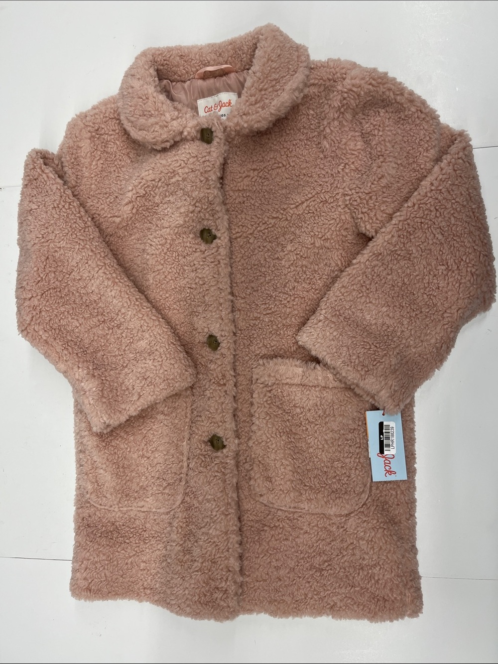 NEW Cat & Jack Girls Pink Fleece Jacket